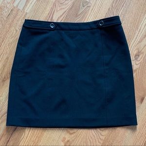 LOFT Black 2 Button Skirt Size 14